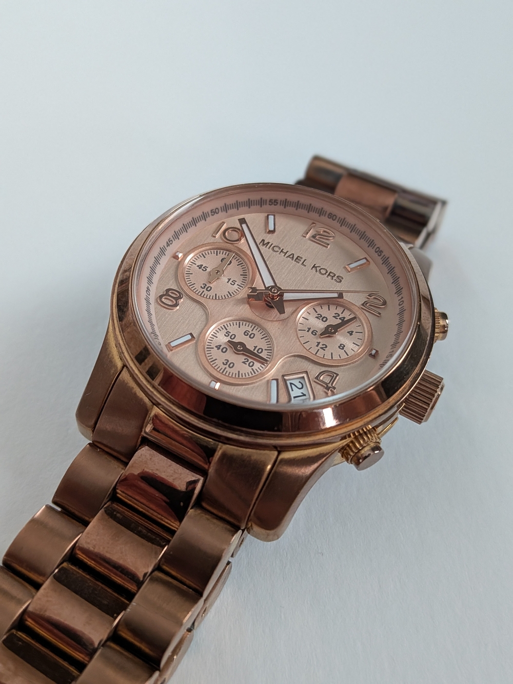 Michael Kors MK-5128 Rose Gold Chronograph Watch